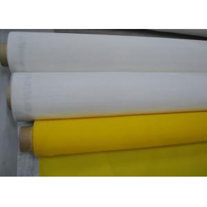 China Yellow Polyester Mesh Fabric Silk Screen Tshirt Printing High Density , 91 Micron supplier