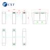 30-40 People/Min Office Security Barrier Gate Retractable Flap Barrier 140X