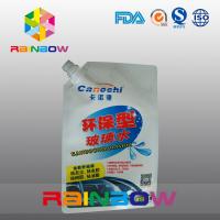 China Laminated Layer Spout Pouch Packaging With Slot For Windshield Washer Fluid on sale