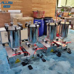 Dual Nozzles Nail Polish Filling Machine Pneumatic Driven Vertical Structure