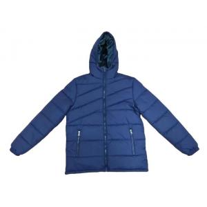 Quilted Nylon Packable Puffer Jacket Mens Blue Quilted Coat