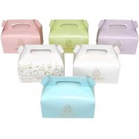 China Custom Printing Paper Birthday Cake Box With Handle Cookies Box on sale
