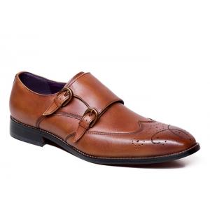 Men'S Goodyear Welted Shoes , Handmade  Double Monk Strap Mens Shoes