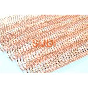 Electroplated Rose Gold 2" 50.8 Mm Pitch 4:1 Spiral Bound Coil