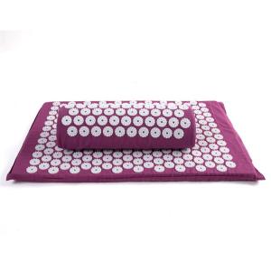 ZHIHUI Silicone Acupuncture Matt And Pillow 2ft Pressure Point Mat For Feet