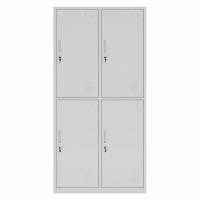 China 2 Tier 4 Doors Dormitory Metal Clothes Storage Locker for changing room on sale