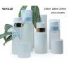 China 150ml 200ml 250ml plastic big fat PP white airless pump bottle with wide nozzle cosmetics for skin cream wholesale