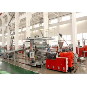 PVC Limitation Marble Decorative Plastic Sheet Extrusion Line , Plastic Sheet Making Machine