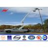 China Outdoor Multi Sided Solar 8M to 14M Height Street Light Poles With 2M Cross Arm wholesale