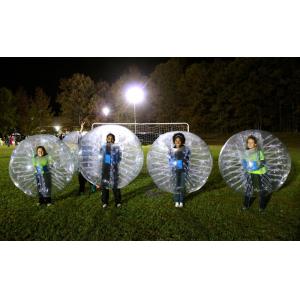 China Half Color Tpu Inflatable Human Sized Bubble Soccer Ball With Detachable Strap supplier