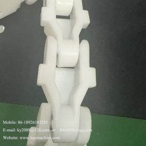 China PVDF Plastic Conveyor Plastic Roller Chain PC40 Double Row Chain RS50P Full PP Chain Flat Plate Chain Engineering Plastic Roller Chain Plastic Chain China manufacturer factory producer wholesale
