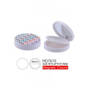 China Two Layers Pressed Powder Compact Case Loose Powder Sifter Magnetic Cosmetic supplier