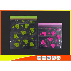 China Waterproof Ldpe Resealable Small Ziplock Bags Colored Lip Printed Customized supplier