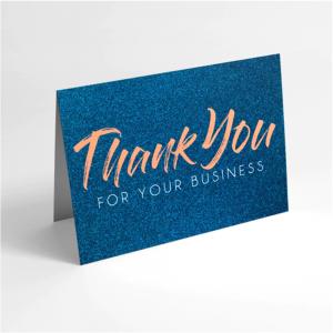 China 350gsm Ivory Board Paper Card Custom Gift Card Printing For Thank You Card supplier
