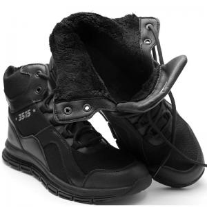 Factory sale autumn and winter fleece cold-proof warm high-top shoes outdoor  tactical boots for men