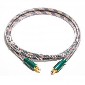 Toslink Optical Digital Cable Knited Rope Plated Gold 4K Connecotr High Sound Quality HiFi 1.2M 2M For Amplifier