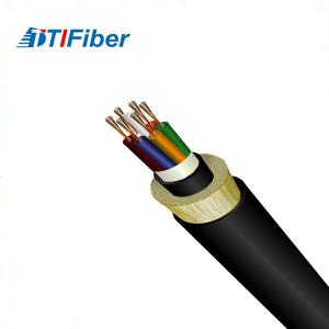 China Single Mode Fiber Optic Cable 12 48 96 Core Adss High Fibre Density PE/HDPE Sheath supplier