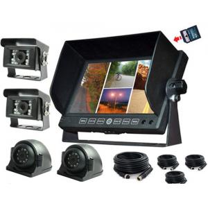 China 7 Inch LCD Security TFT Car Monitor with 4 channel AV inputs, 32GB SD card storage supplier