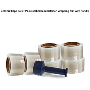 China 頑丈な伸張の2つのブランドの伸張テープ、明確な延長中心のハンドルの収縮の覆い5インチ移動覆いテープ/フィルム パック wholesale