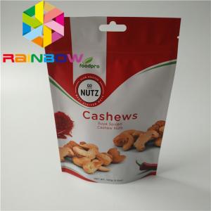 China Dry Nut Stand Up Pouch Packaging Eco - Friendly With Transparent Color supplier