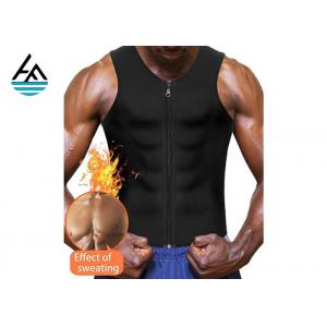 Gym Workout 2mm  Neoprene Vest Mens , Neoprene Sweat Vest With Zipper