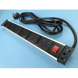 250V 6 UK Jack Multiple Outlet Power Bar With 2m Cable Smart Six British Socket