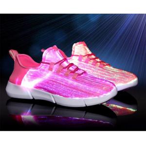 Endurable Light Up Running Shoes , Waterproof Led Walk Shoes High Folding Endurance