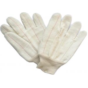 Cotton Canvas Heat Protection Gloves gardening product warehouse work Single Layer Design With Knit Wrist Cuff