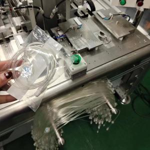 PLC Controlled Cannula Manufacturing Machine Medical Extension Tube Packing Sealing Equipment