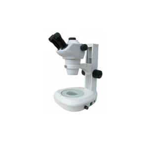 China Zumbido principal trinocular 0.8X-5X do microscópio estereofônico do zumbido cabeça inclinado de 45 graus supplier