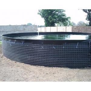 30000 L PVC Tarpaulin Fish Tank Strong Stainless Steel Wire Fish Pond For Fish Farming