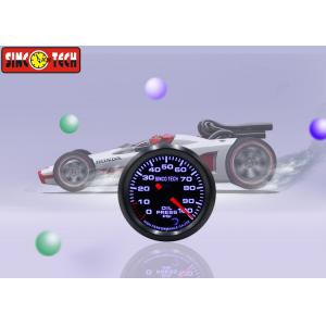 China PSI Unit Aftermarket Oil Pressure Gauge Sensor Kit 7 Colors Adjustable For Racing Cars supplier