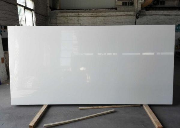 K1000 White Quartz Kitchen Worktops / Marble Quartz Countertops Acid Resistant