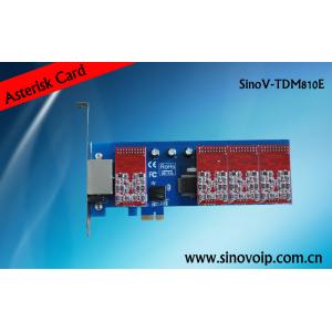 China new analog card 8 fxs/fxo pci-e asterisk card for 2U classis high supplier