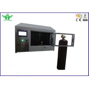 China Single Flame Source Flammability Test Apparatus White Color Iso 11925-2 Standard supplier