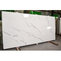 China Engineered White Quartz Slab Prefabricated Kitchen Countertops on sale