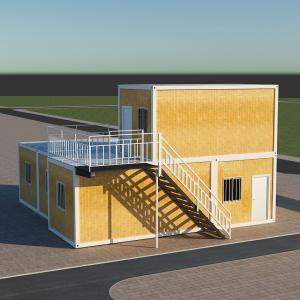 China 3 Bedroom 2 Bedroom Foldable Container House Factory supplier