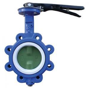 China EPDM Seated Manual Lug Butterfly Valves Wafer Type For Ship Building / Textile,cast iron,cast steel supplier