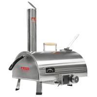 China 12 Inch Automatic Rotating Outdoor Pizza Oven Portable Wood Fired Pizza Grill Oven on sale