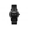Create your own brand watches men genuine leather watch black