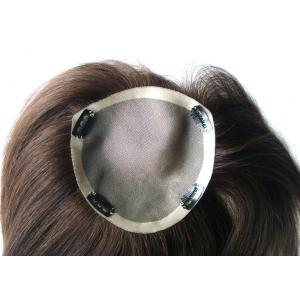 China Luz - peruca suíça reta marrom do fechamento da parte superior do laço cabelo humano chinês de 8 polegadas supplier