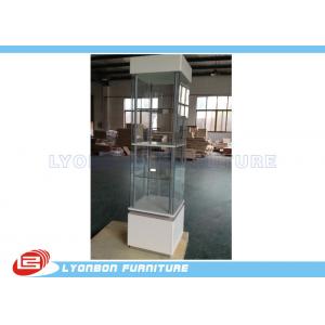 High Bearing Glass Door Wood Display Cabinets showcase For Market Advertising