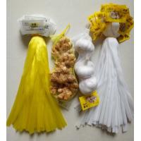 China Net Length 35cm Plastic Mesh Produce Bags For Ginger Garlic on sale