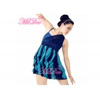 China Colors Changeable Latin Dance Wear Lyrical Dress Sequins Top Two Tones Skirt on sale