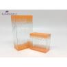 Rectangle Shape PET Plastic Box Clear Plastic Boxes Offset Printing 5.8X3X15.5cm