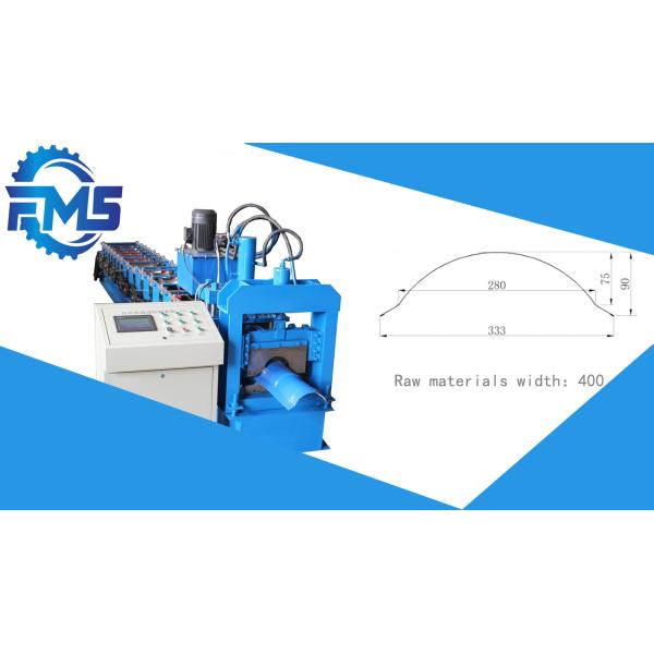 Máquina de Ridge Shape Roof Roll Forming de la muesca del semicírculo