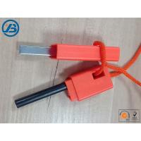 China Hot Sale Outdoor Emergency Magnesium Fire Starter With Compass And Whistle on sale