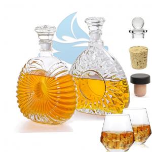 China Custom Label Crystal Liquor Bottle 500ml 700ml Elegant Design for Branding Purposes supplier