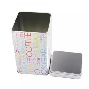 0.25mm Thickness Square Coffee Storage Tin Customized Color