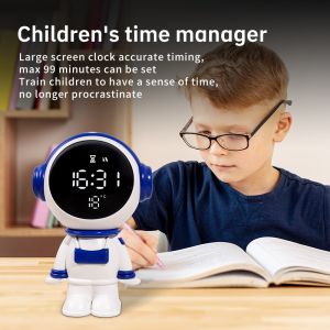 China APP Control Customized Lighting Smart Wake-up  Astronaut Alarm Clock wholesale